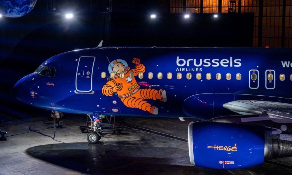 Η Brussels Airlines παρουσίασε ένα αεροσκάφος που τιμά τον Hergé και τον κόσμο των κόμικς