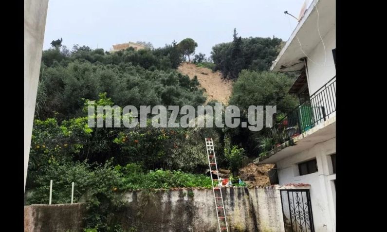 Ζάκυνθος: Κατολισθήσεις σε 3 οικισμούς – Εκκενώθηκαν σπίτια
