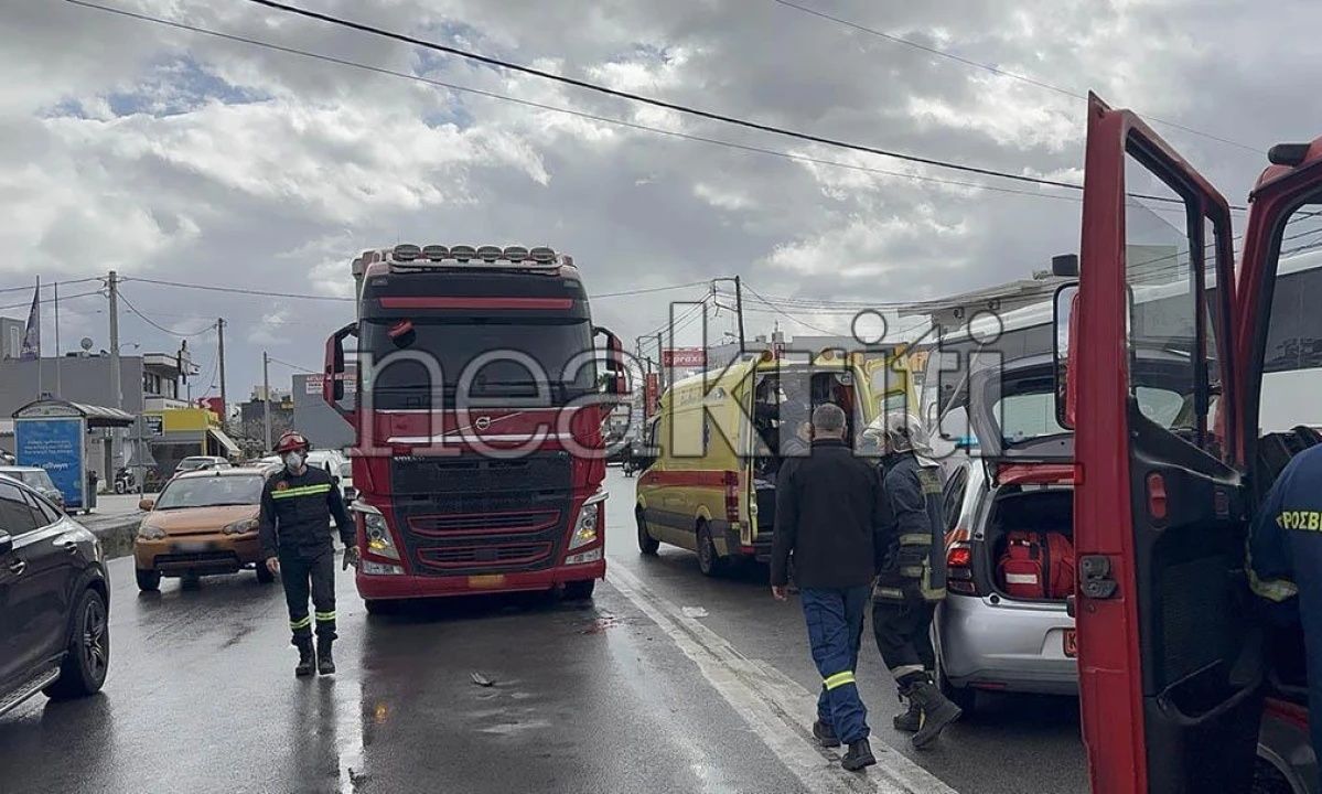 Κρήτη: Φορτηγό παρέσυρε πεζή στο Ηράκλειο- Μεταφέρθηκε στο νοσοκομείο