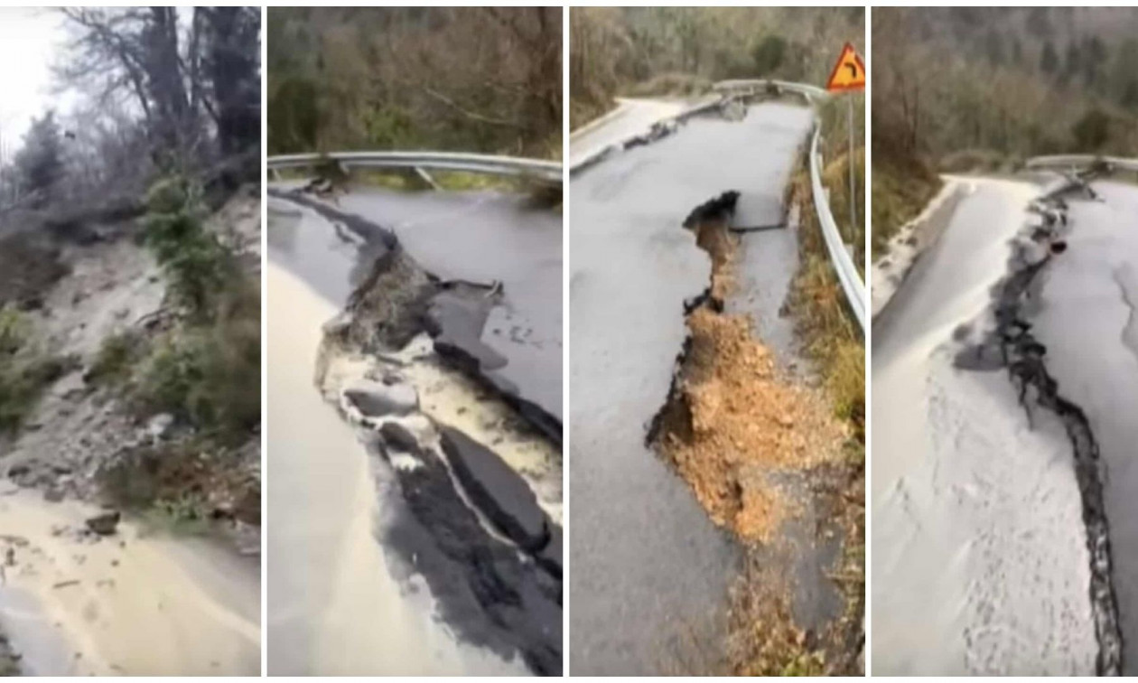 Καλαμάτα: Προβλήματα από την κακοκαιρία σε περιοχές του Ταϋγέτου – Κατολισθήσεις και καθιζήσεις