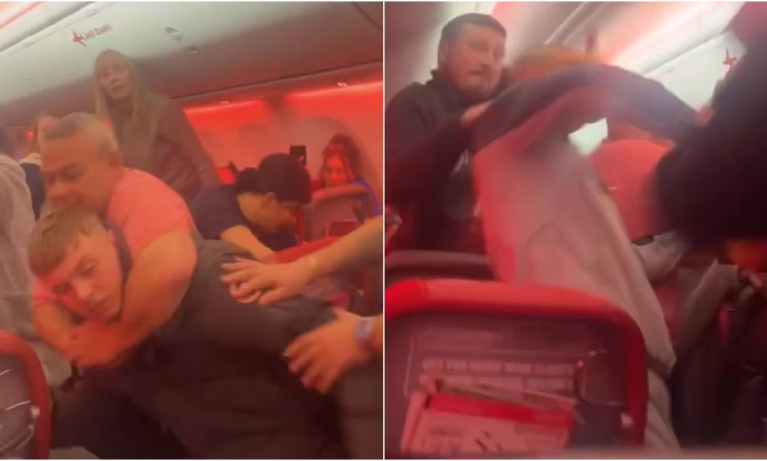 Άγρια συμπλοκή μεταξύ Βρετανών επιβατών σε πτήση προς το Μάντσεστερ – Βίντεο