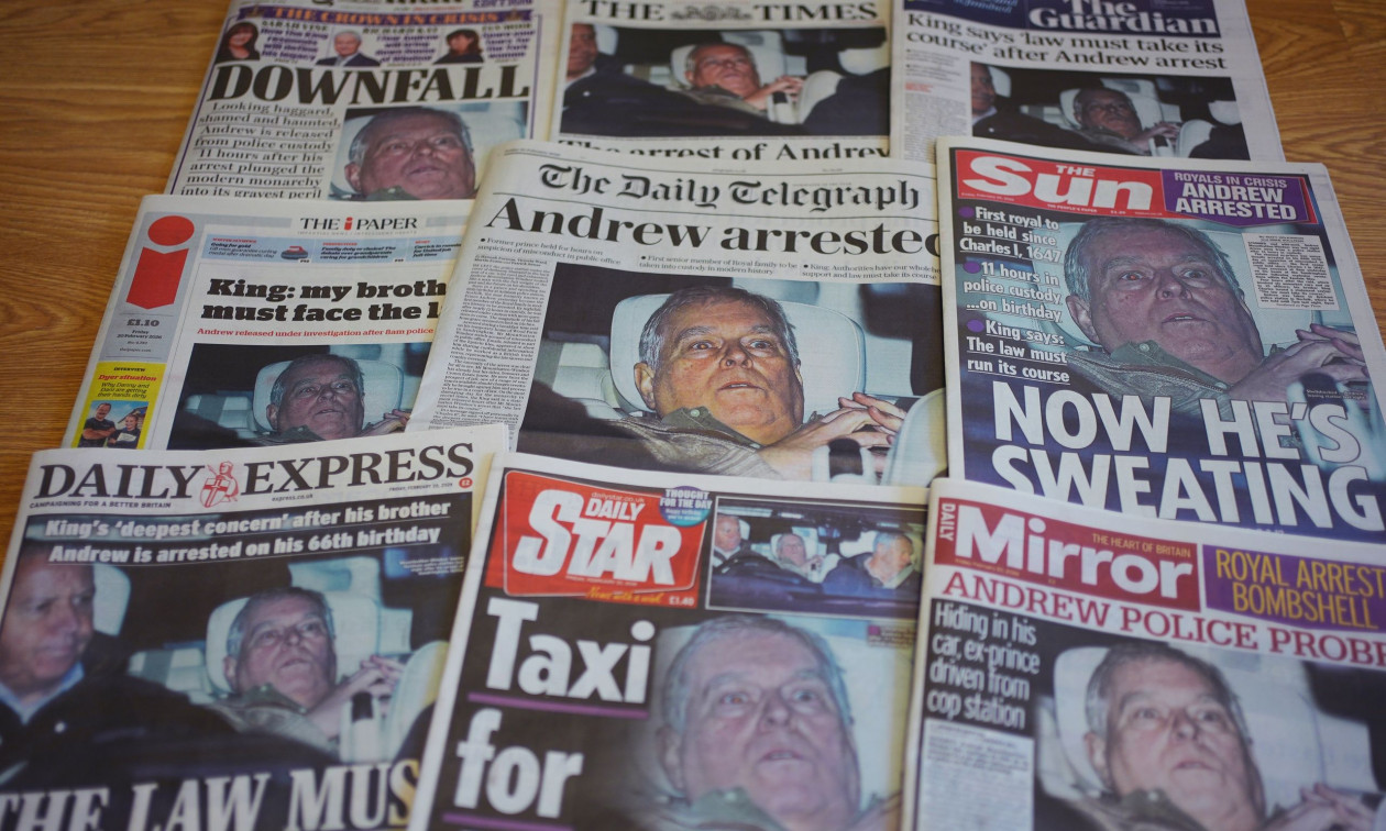 Έκπτωτος πρίγκιπας Άντριου: Η σύλληψη του «πρίγκιπα του σκότους» πρωτοσέλιδη σε όλο τον κόσμο