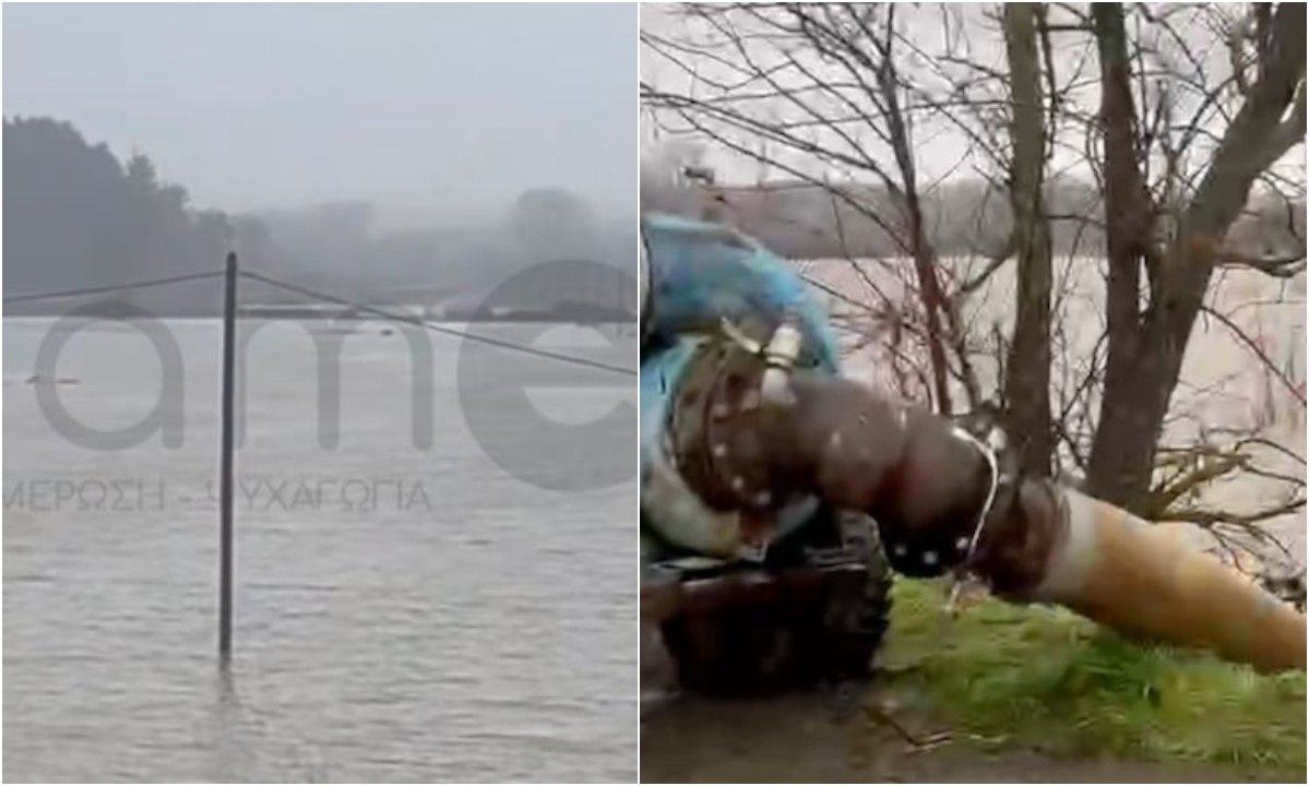 Έβρος: Εικόνες καταστροφής στο Σουφλί – «Ξυπνούν» μνήμες από τις πλημμύρες του 2015