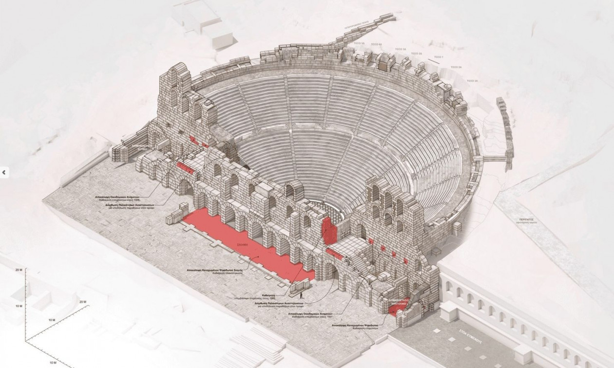 Δρομολογείται η αναγέννηση του Ηρωδείου – Δείτε πώς θα είναι η νέα εικόνα του μετά τις εργασίες