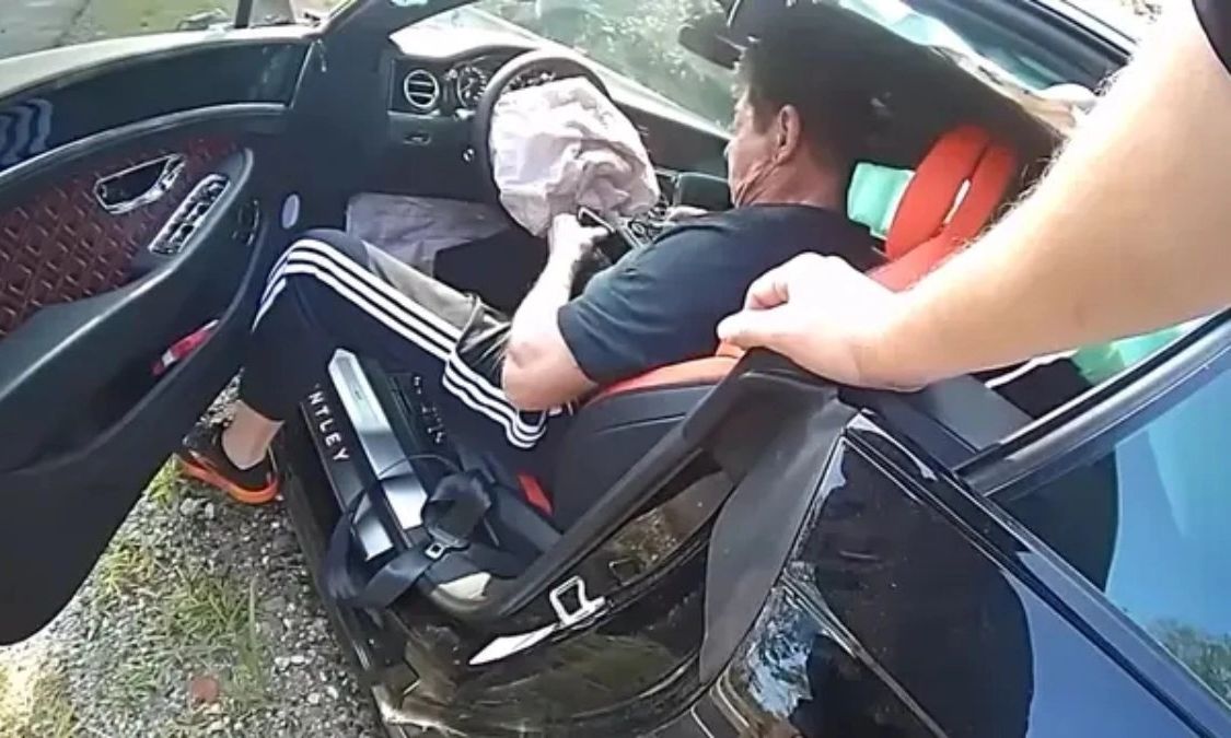 Ο Βινς ΜακΜάχον οδηγεί με 180 χλμ./ώρα πριν τη σφοδρή σύγκρουση με Bentley