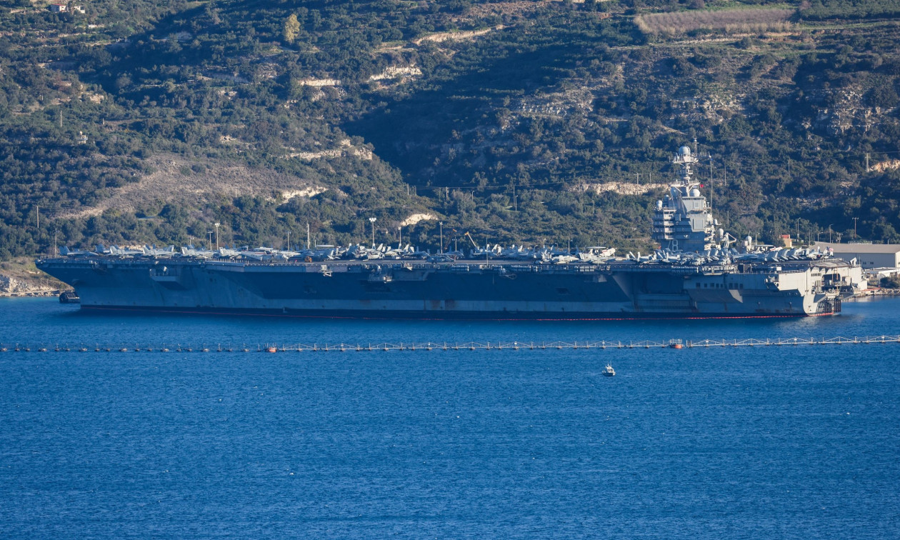 Στη Σούδα το αεροπλανοφόρο USS Gerald R. Ford: Πότε αναχωρεί για τον Περσικό