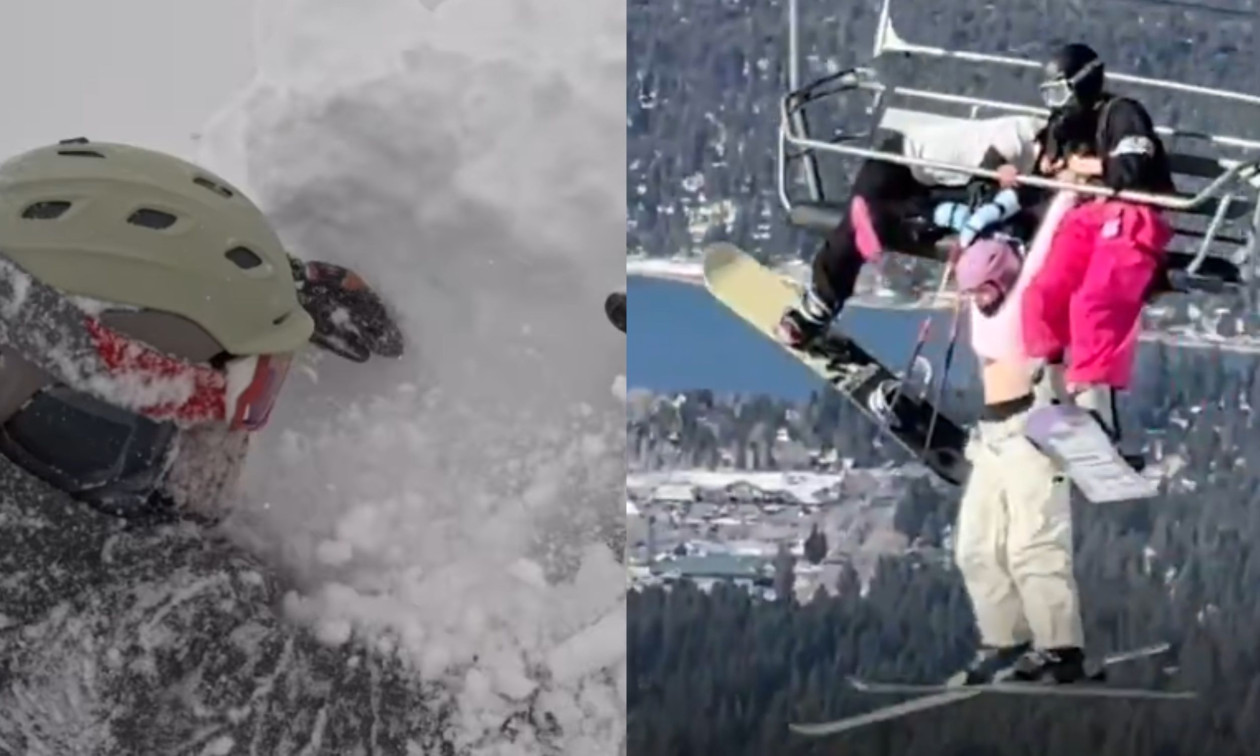 Καλιφόρνια: Στιγμές τρόμου σε χιονοδρομικά – Σκιέρ σώθηκαν την τελευταία στιγμή