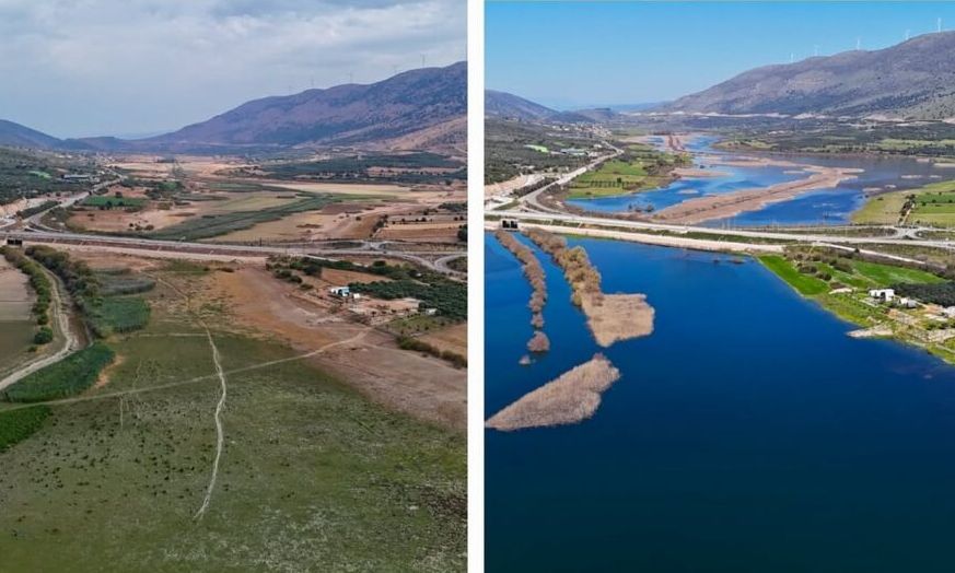 Από την ξηρασία στην… «αναγέννηση» – Γέμισε νερό η λίμνη Αμβρακία