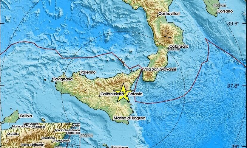 Ιταλία: Σεισμός 4,5R στην Κατάνια της Σικελίας