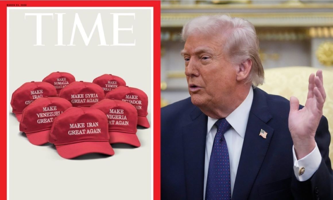 Περιοδικό Time: Το εξώφυλλο για τους πολέμους του Τραμπ – «Κάντε το Ιράν μεγάλο ξανά»
