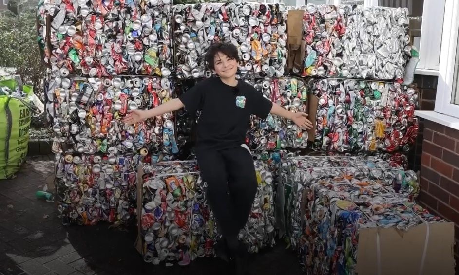 Ο «βασιλιάς της ανακύκλωσης» είναι 13 ετών: Συγκέντρωσε 1,5 εκατ. κουτάκια για φιλανθρωπικό σκοπό