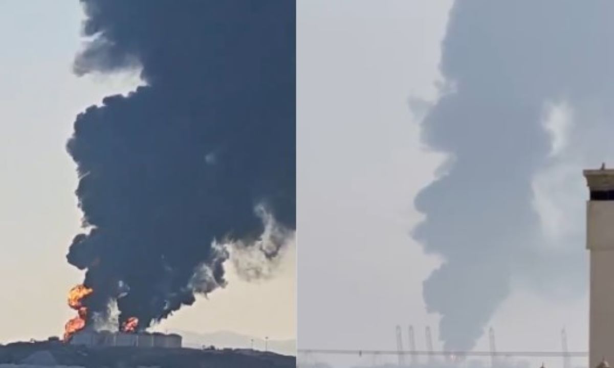 Ομάν: Καίγονται δεξαμενές πετρελαίου στο λιμάνι της Σαλάλα