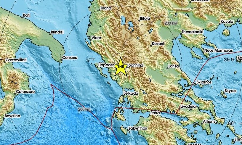 Σεισμός 3,4 Ρίχτερ κοντά στη Λεπτοκαρυά Θεσπρωτίας
