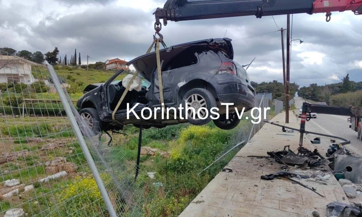 Κορινθία: Σοβαρό τροχαίο με δύο τραυματίες στην περιφερειακή Ισθμού – Επιδαύρου