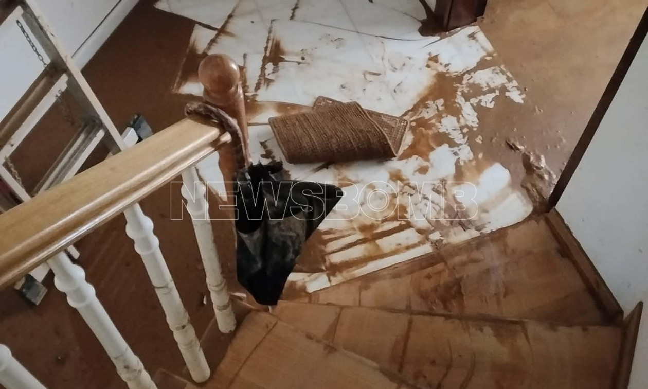 Ξεχειλίζει η οργή στη Διώνη: Τεράστιες καταστροφές από τις πλημμύρες σε σπίτι για δεύτερη φορά