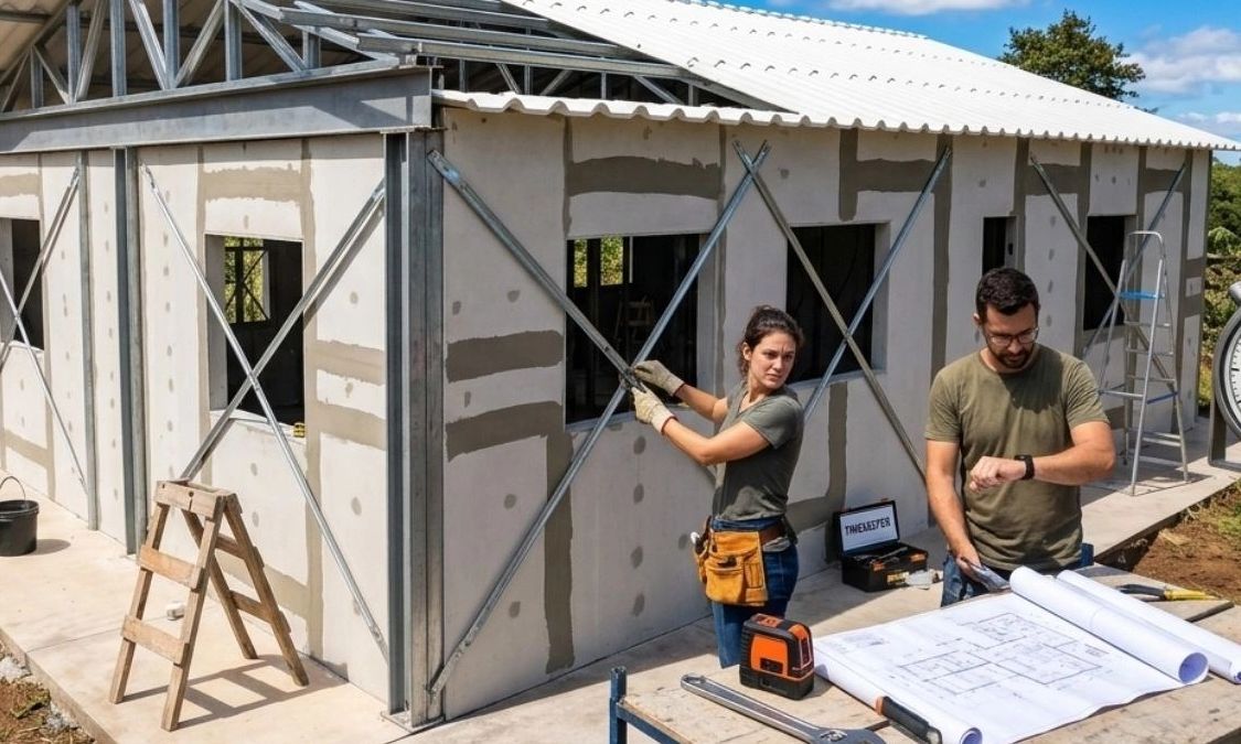 Ζευγάρι παράτησε την πόλη και έχτισε μόνο του σπίτι σε 90 μέρες