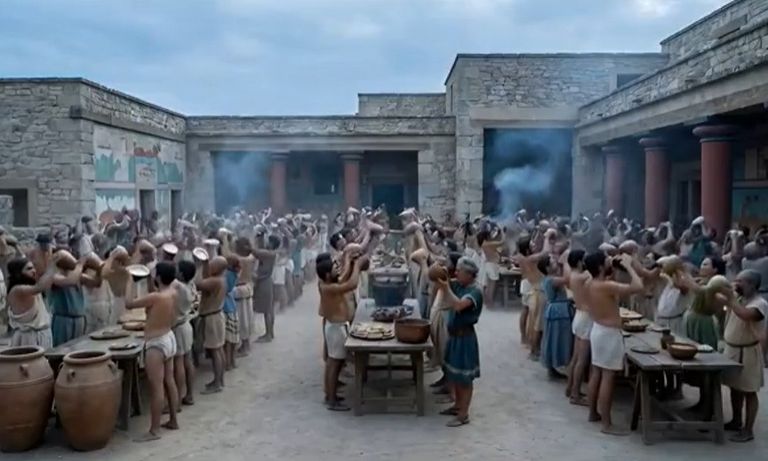 Η Κνωσός του 1.700 π.Χ. «ζωντανεύει» με βίντεο AI – Ένα ταξίδι 3.700 χρόνια πίσω