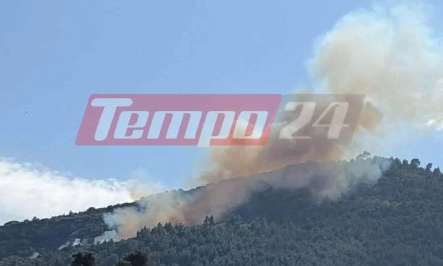Αχαΐα: Ήχησε το 112 λόγω της μεγάλης φωτιάς στην Άμπελο – «Εκκενώστε προς Ακράτα»