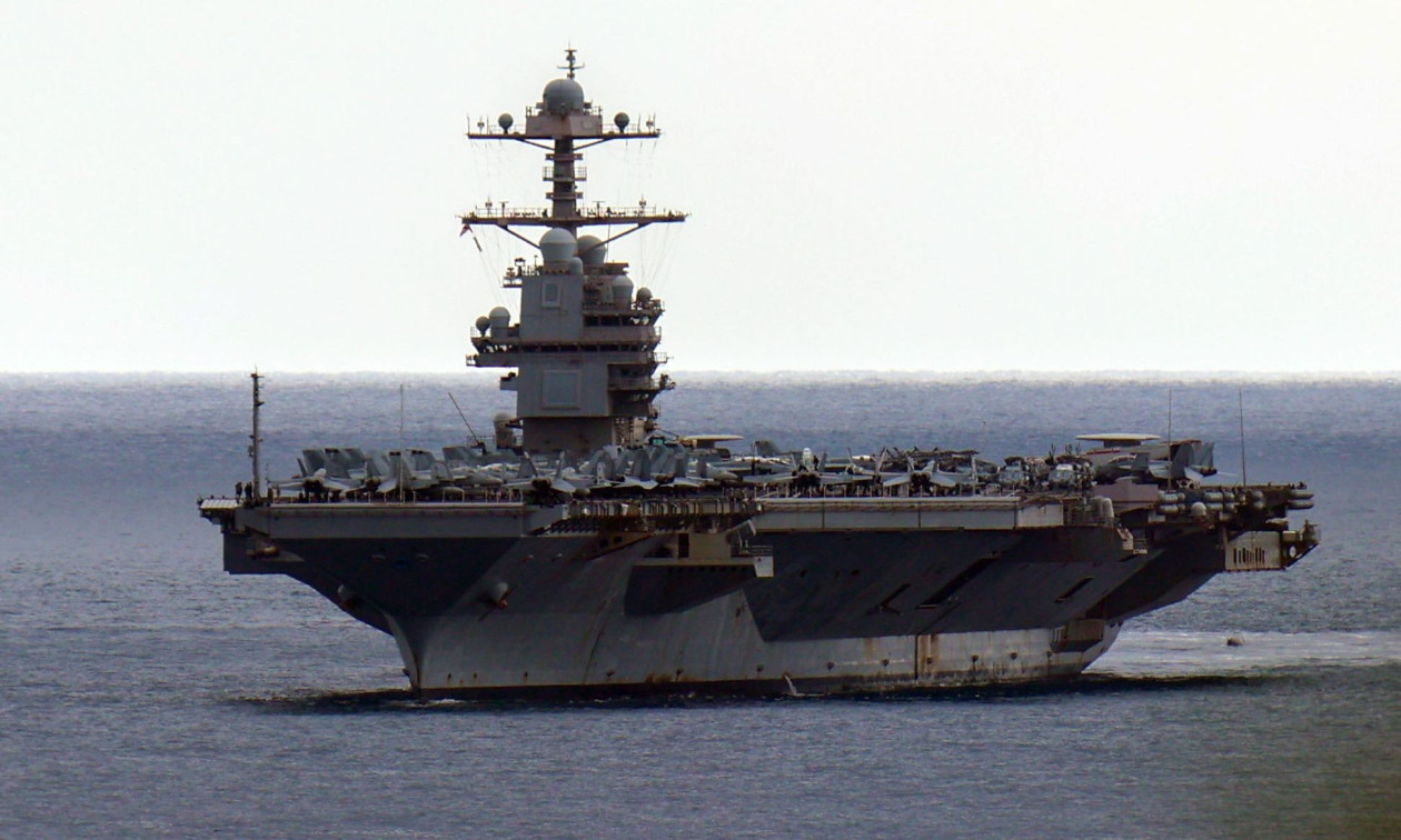 Το αμερικανικό αεροπλανοφόρο USS Gerald Ford επιστρέφει στη Βιρτζίνια των ΗΠΑ