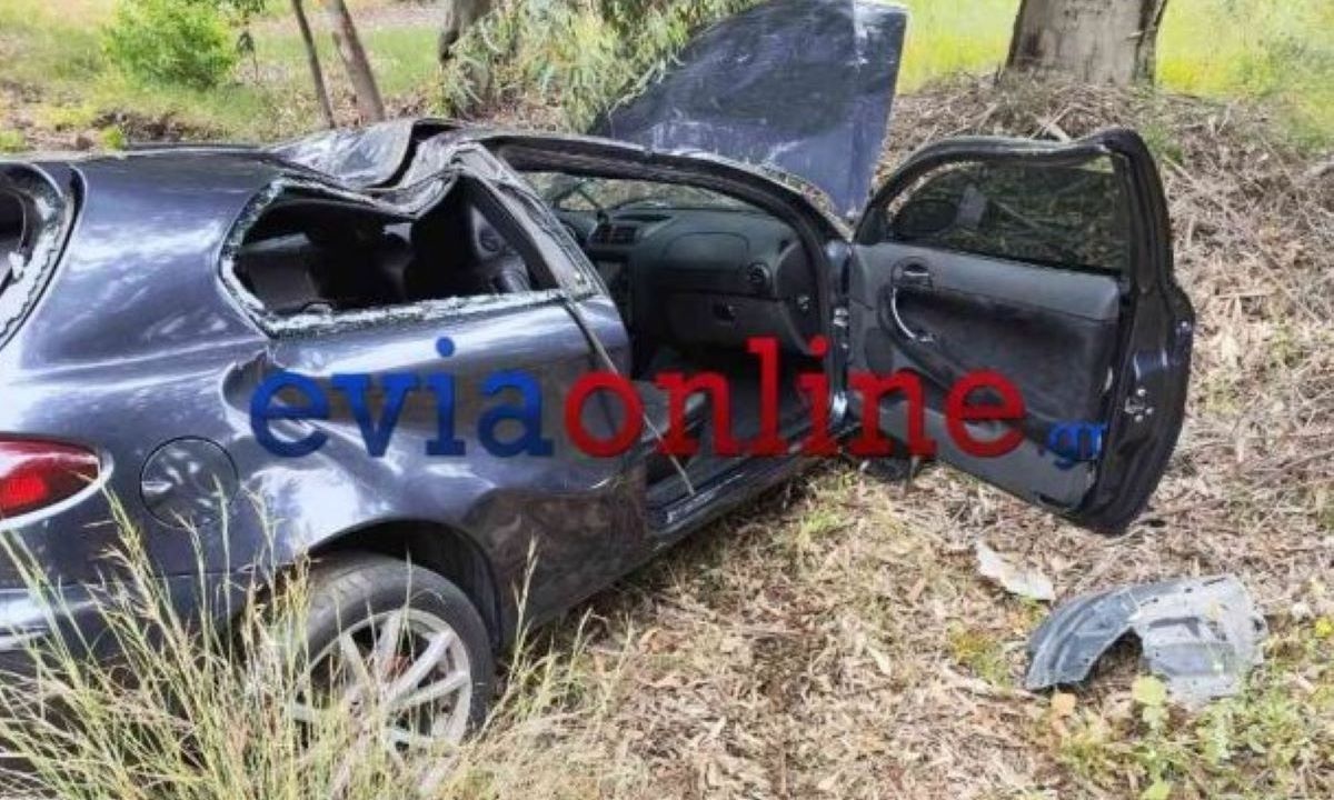 Εύβοια: Εικόνες από το τροχαίο που τραυματίστηκε σοβαρά 35χρονη