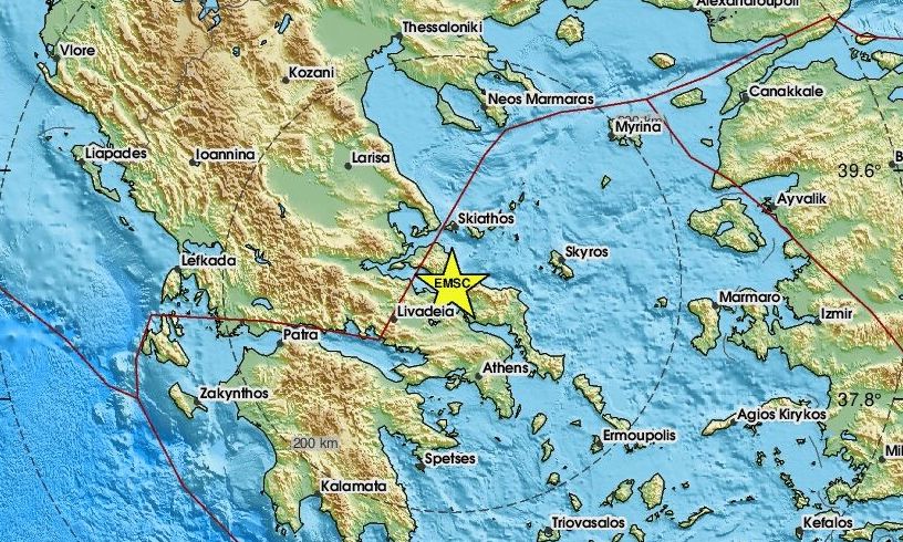 Διπλός σεισμός 3,5 Ρίχτερ μέσα σε πέντε λεπτά στην Εύβοια – Κοντά στο Προκόπι τα επίκεντρα