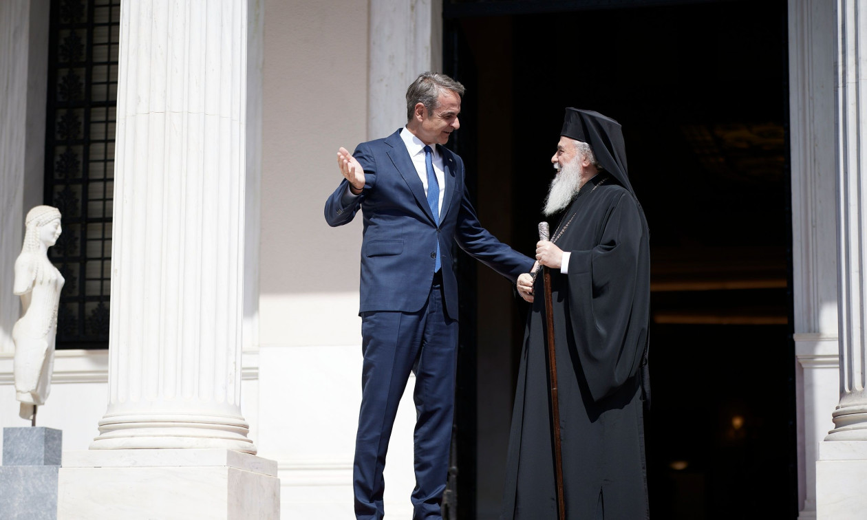 Πατριάρχης Ιεροσολύμων στη συνάντηση με Μητσοτάκη: «Ο Τραμπ έχει διάθεση να επισκεφθεί την Ελλάδα»