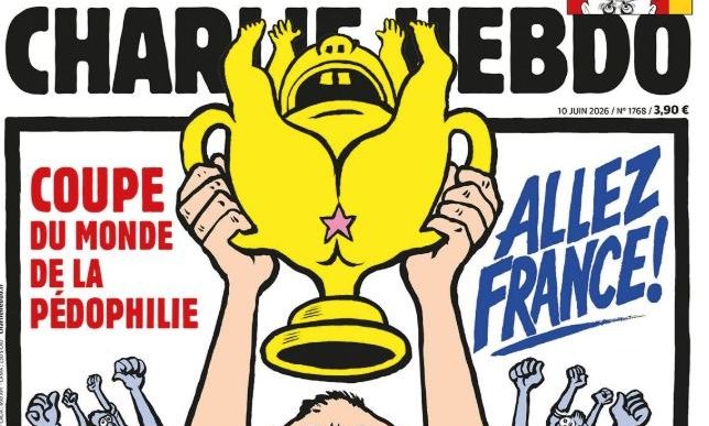 Σάλος για το εξώφυλλο του Charlie Hebdo: «Παγκόσμιο Κύπελλο Παιδοφιλίας – Πάμε Γαλλία!»