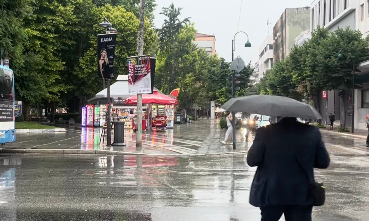 Κακοκαιρία: Ισχυρό μπουρίνι στη Λάρισα- Κόπηκαν δέντρα από τους ανέμους σε Φάρσαλα και Ζάππειο