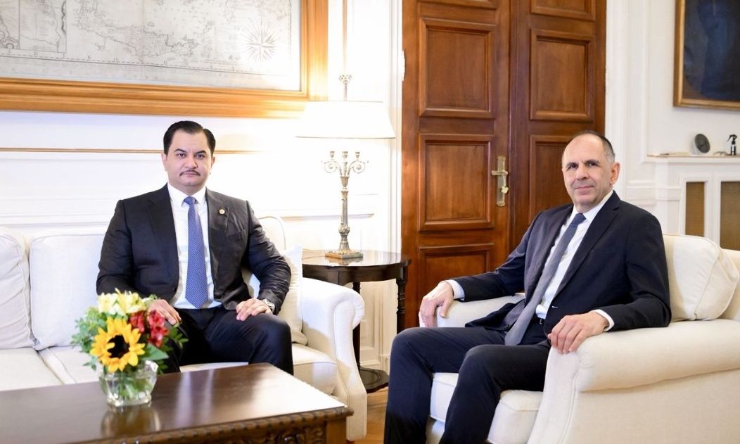 Συνάντηση Γεραπετρίτη – Σαντάμ Χάφταρ στο υπουργείο Εξωτερικών