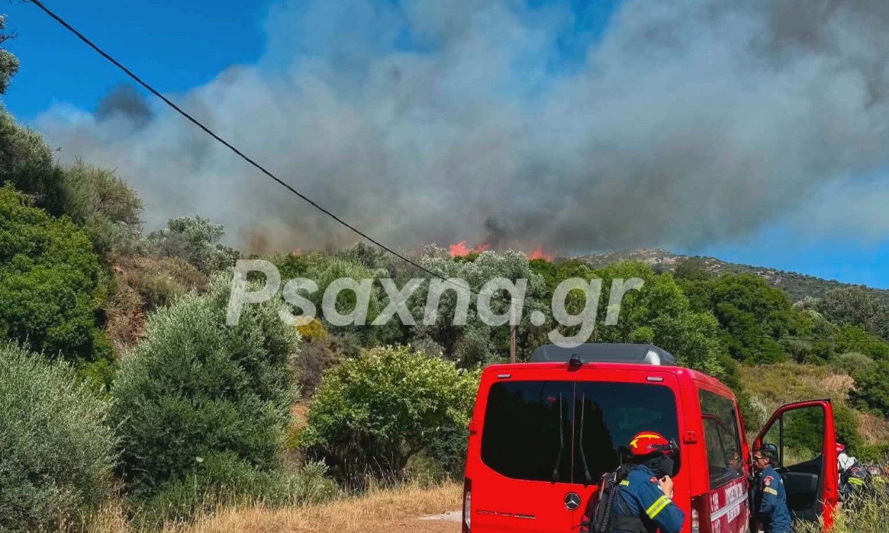 Εύβοια: Μεγάλη πυρκαγιά στην Κάρυστο – Εκκενώνονται Μεσοχώρια και Ραπταίοι