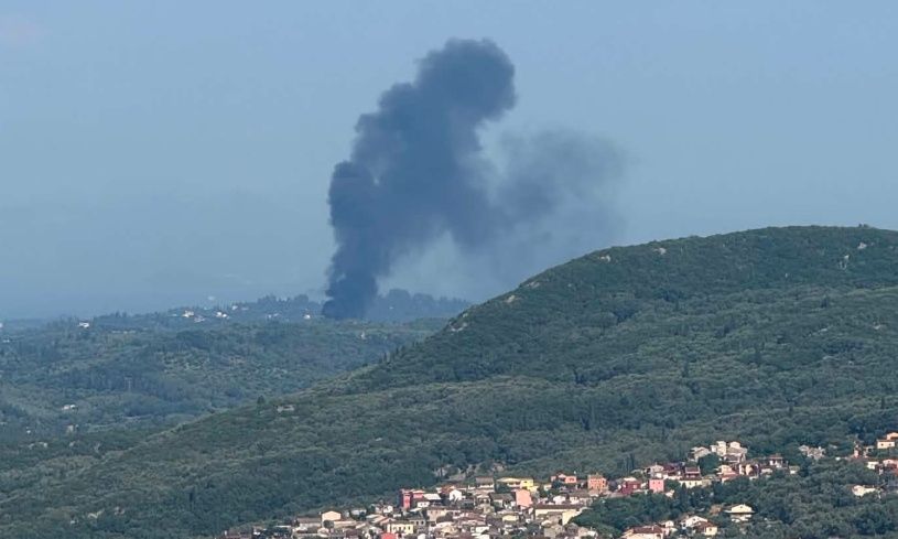 Φωτιά τώρα στην Κέρκυρα: Στο ΧΥΤΑ, στο Τεμπλόνι