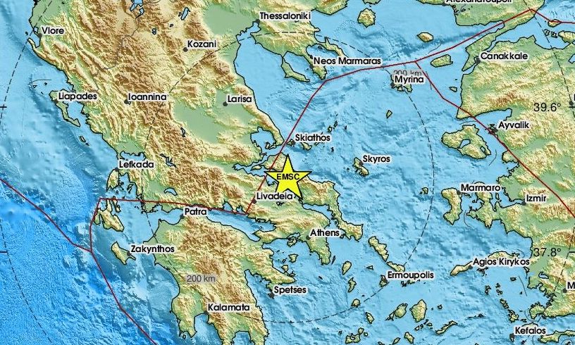 Νέος σεισμός 3,5 Ρίχτερ στη Βόρεια Εύβοια