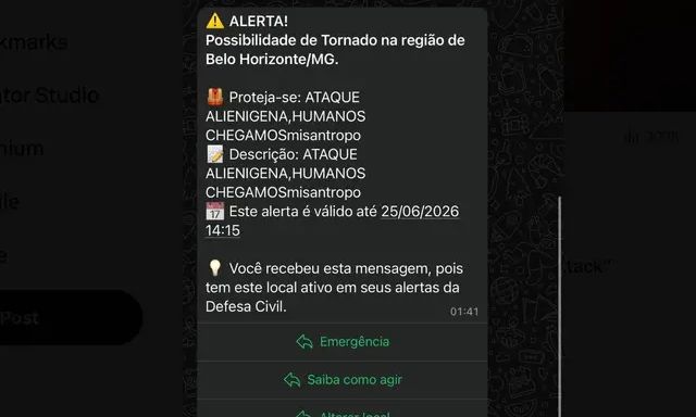 «Ξεκίνησε εξωγήινη εισβολή»: Το μήνυμα που έλαβαν εκατομμύρια Βραζιλιάνοι
