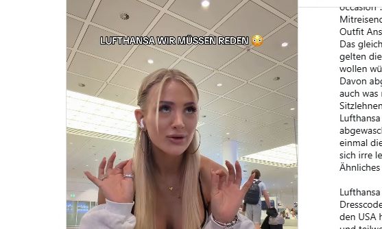 Γερμανία – Αεροπορική αρνείται σε influencer να επιβιβαστεί σε πτήση: «Δεν φοράς τίποτα» – Βίντεο
