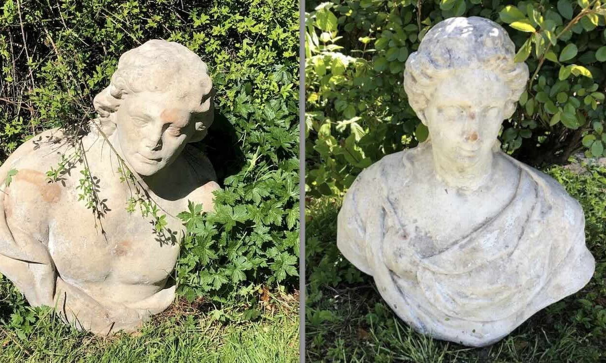 Νόμιζε ότι είχε άχρηστα αγάλματα στον κήπο αλλά αποδείχθηκαν αριστουργήματα του 18ου αιώνα