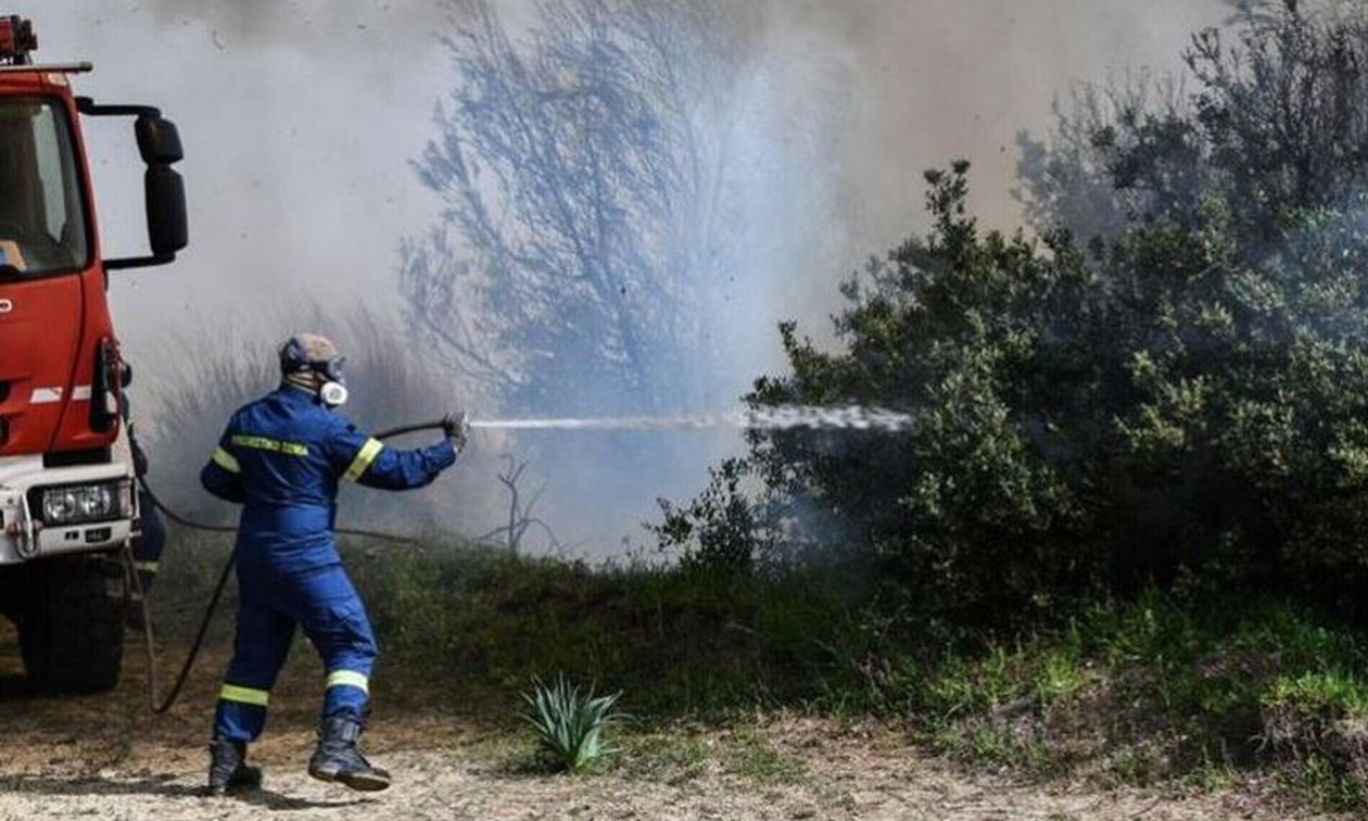 Φωτιά σε χαμηλή βλάστηση στην Κρηστώνη Κιλκίς – Μήνυμα από το 112