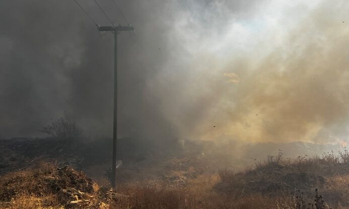 Φωτιά στην Εύβοια: Υλικές ζημιές σε σπίτι – Χωρίς ενεργό μέτωπο
