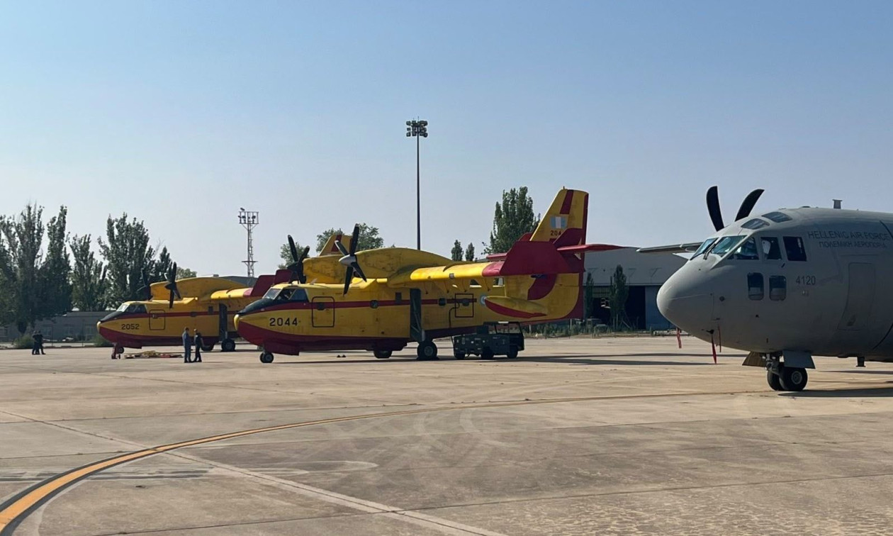 Τα ελληνικά Canadair στις mega φωτιές στην Ισπανία – Βίντεο