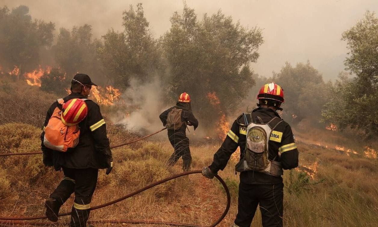 Πυροσβέστες επιχειρούν περικυκλωμένοι από τη φωτιά – Βίντεο από τα πύρινα μέτωπα