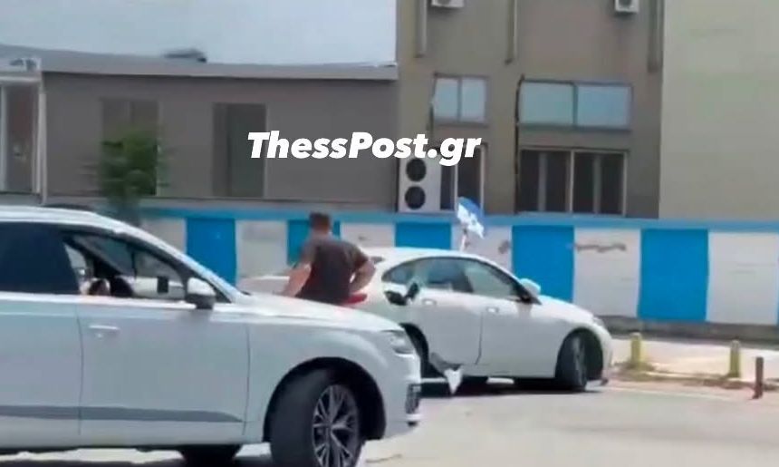 Καταδίωξη στο κέντρο της Θεσσαλονίκης: Έσπασαν το τζάμι του οδηγού – «Μην κάνεις μ@@@», του φώναζαν
