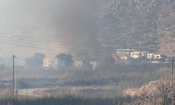 Φωτιά τώρα στη Νάξο: Συναγερμός στη Μικρή Βίγλα – Επιχειρούν επίγειες και εναέριες δυνάμεις