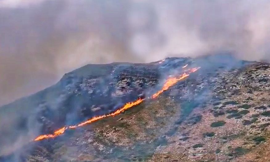 Πυρκαγιά στην Άνδρο – Καίει στην περιοχή Κάτω Απρόβατος – Στάλθηκε μήνυμα από το 112