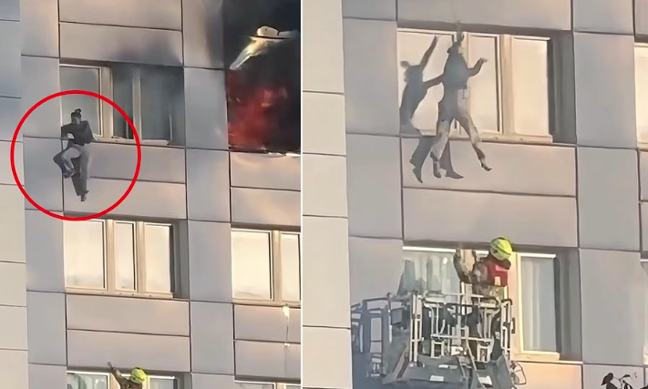 Βερολίνο: Έπεσε από τον 11ο όροφο για να σωθεί από τη φωτιά – Συγκλονίζει το βίντεο