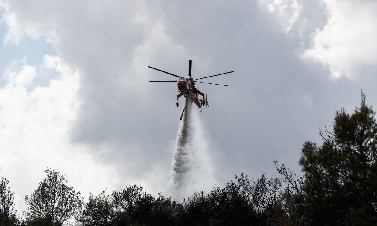 Φωτιά σε αγροτοδασική έκταση στη Θήβα Βοιωτίας