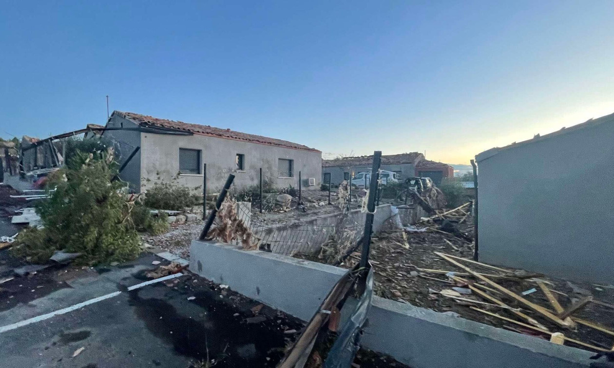 Γαλλία: Ισχυρός ανεμοστρόβιλος έπληξε χωριό στον νομό Όντε – 26 τραυματίες