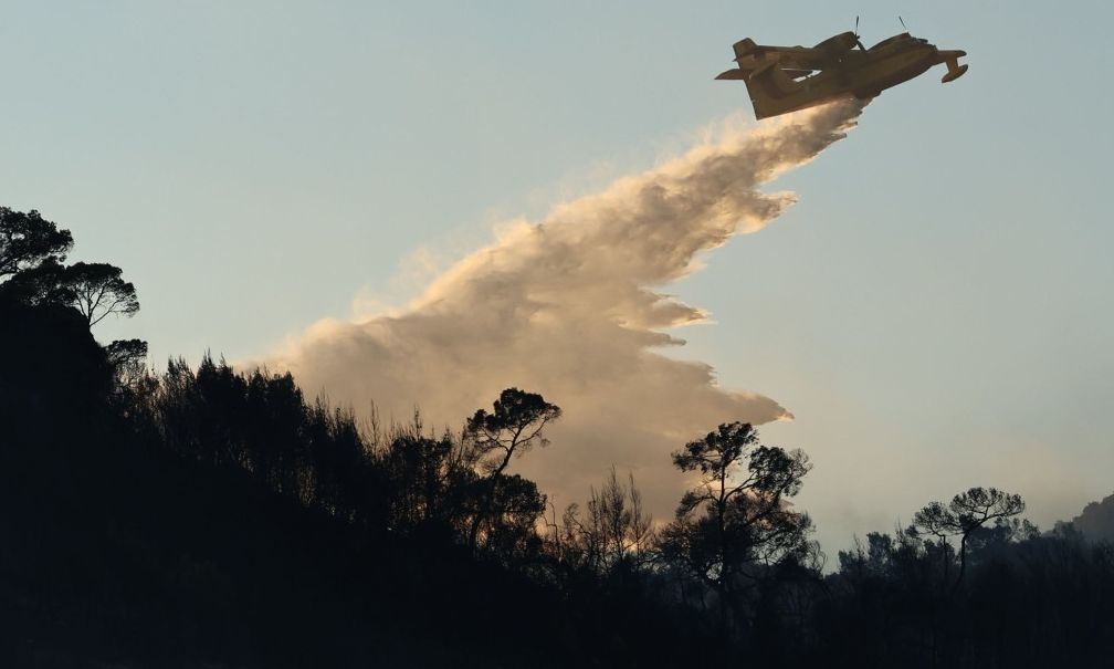 Φωτιά σε δάσος της Σαλαμίνας – Μεγάλη κινητοποίηση, επιχειρούν και εναέρια