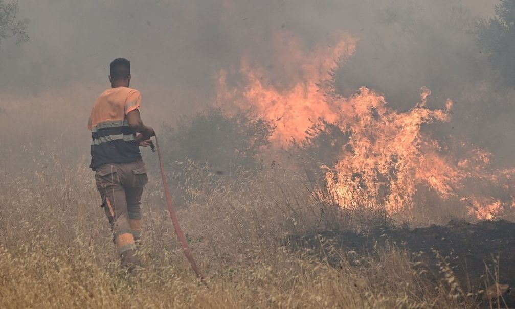 Πυρκαγιά στη Φθιώτιδα – Καίει στην Κάτω Δαμάστα