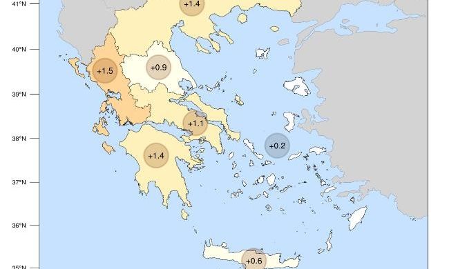 Αύγουστος με θερμοκρασίες – ρεκόρ: Ο δεύτερος θερμότερος της 17ετίας σε Δυτική και Βόρεια Ελλάδα