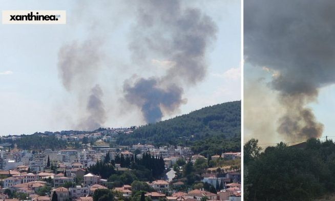 Φωτιά στο Πετροχώρι Ξάνθης: Ενισχύθηκαν οι δυνάμεις – 7 αεροσκάφη και 2 ελικόπτερα στην κατάσβεση