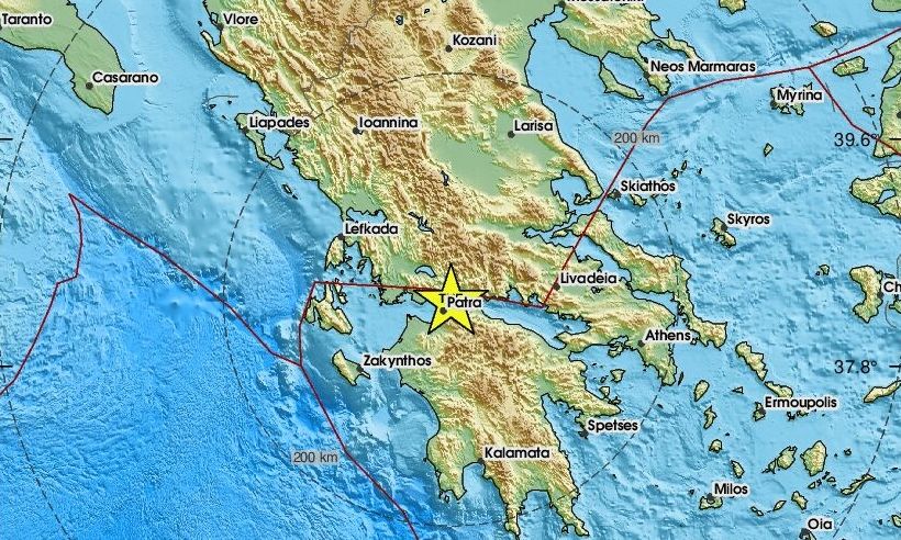 Σεισμός 3,6 Ρίχτερ στο Ρίο – Αισθητός στην Πάτρα
